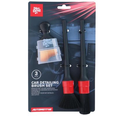 4. DIRT DEVIL 3-PIECE CAR CLEANING BRUSH SET