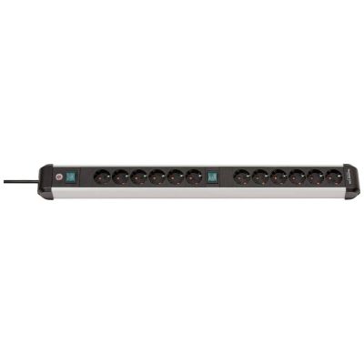 9. Power strip with switch Silver-Black Schutzkontakt 1 pc.