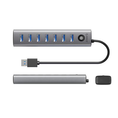 2. Orico CL7U-U3 hub 7x USB-A 3.0 + USB-C 5V/3A 1m - gray