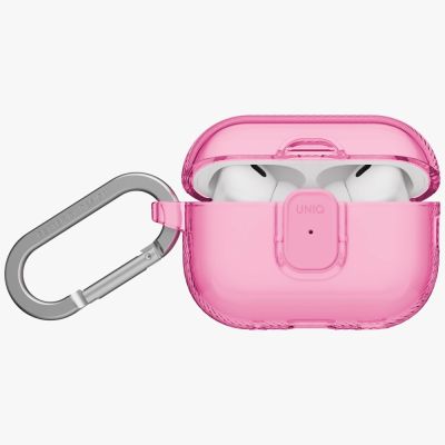 2. Uniq Glase Pro Case for AirPods Pro 3 Lock Case - Transparent Pink