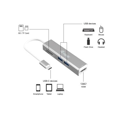 4. Equip 133480 USB 3.2 Gen 1 (3.1 Gen 1) Type-C Docking Station Silver