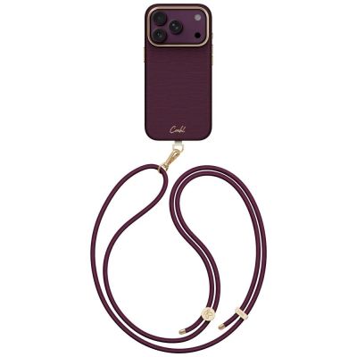 Uniq Coehl Mirelle Magnetic Charging Case for iPhone 18 Pro / 17 Pro - Burgundy
