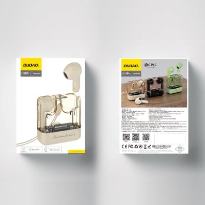 3. Dudao U18Pro Bluetooth 5.3 TWS wireless headphones - beige