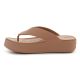 4. CROCS GATAWAY PLATFORM FLIP MILK CHOCOLATE 209410-2JJ
