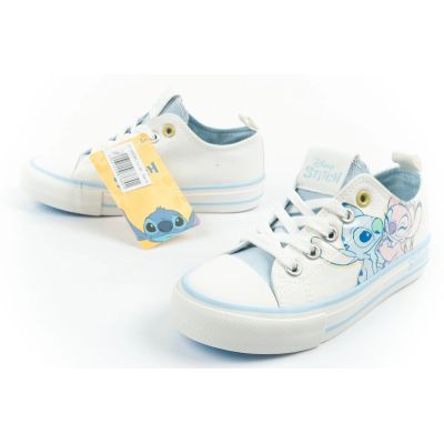 8. Leomil children's sports shoes Stitch sneakers comfortable light white