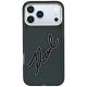 3. Karl Lagerfeld IML Big Signature Resin Metal Frame Case for iPhone 18 Pro Max / 17 Pro Max - Black