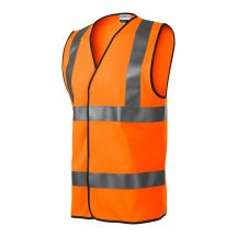 Unisex HV Bright Reflective Vest (Fluorescent Orange)