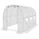 27. GREENHOUSE GARDEN TUNNEL 200X300X200CM PE STRUCTURE WHITE STEEL