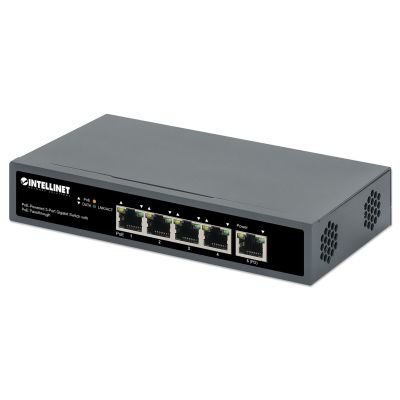 INTELLINET SWITCH GIGABIT 5X POE PASSTHROUGH POWER SUPPLY