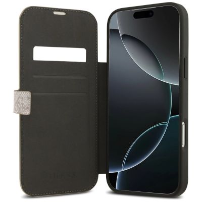 6. Guess Book 4G Metal Logo Case for iPhone 17 Pro Max - Pink