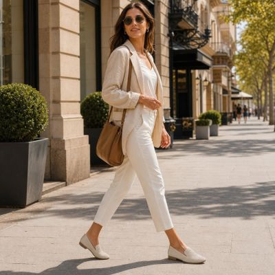 9. Women's beige lords shoes with zircons Bugatti TT2N4205