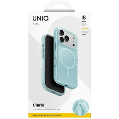 7. Uniq Clario Magclick Charging Case for iPhone 18 Pro / 17 Pro - Blue