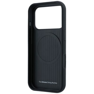 7. BMW M Quadrille Kevlar Metal Logo MagSafe Case for iPhone 17 Pro / 18 Pro - Black