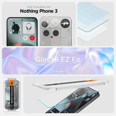 8. Spigen Glas.TR EZ Fit Tempered Glass 2-pack for Nothing Phone 3 - Transparent