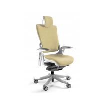 Wau 2 BL407 office chair, buttercup/white fabric