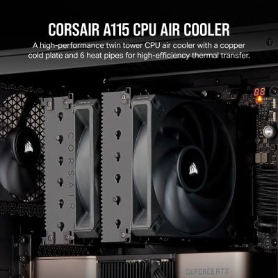 2. Corsair AF ELITE A115 Processor Air Cooler 14cm Black 1 pc.