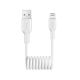 Puro 12W USB-A - Lightning Spiral Cable 1m - White