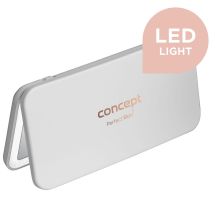 Cosmetic mirror with LED diode, white, KZ2010 CONCEPT