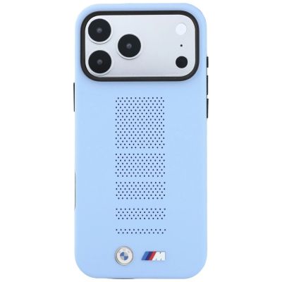 3. BMW M Blue Perfo Metal Logo MagSafe Case for iPhone 18 Pro Max / 17 Pro Max - Blue