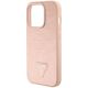 7. Guess Croco Triangle Metal Logo case for iPhone 15 Pro - pink