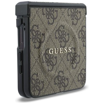 7. Guess 4G Classic MagSafe Case for Samsung Galaxy Z Flip 8 - Brown