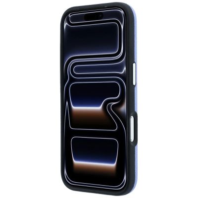5. Karl Lagerfeld Grained Embossed Ring & Kameo Logo MagSafe Case for iPhone 18 Pro / 17 Pro - Light Blue