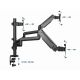 12. GEMBIRD ADJUSTABLE DESK ARM/MOUNT FOR 3 MONITORS 17-27, VESA 100X100MM, UP TO 7 KG