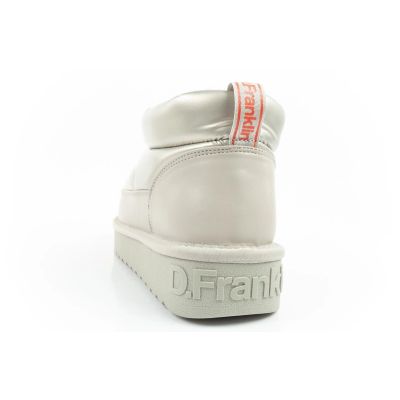 14. D.Franklin women's snow boots winter fashionable insulated ankle boots silver