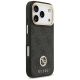 4. Guess 4G Strass Logo & Big Strap Metal Buttons MagSafe Case for iPhone 17 Pro - Black
