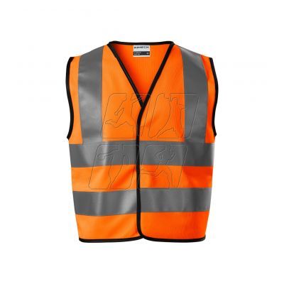 3. HV Bright Rimec Jr reflective vest MLI-9V498 fluorescent orange