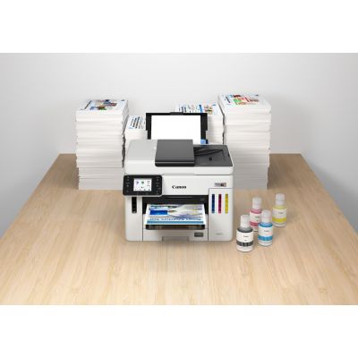 16. Canon MAXIFY GX 7150 Printer, Inkjet, Color Printing, 600 x 1200 DPI, A4, Direct Print, White