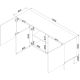 4. ISLA chest of drawers 150.5x40x75 black matt
