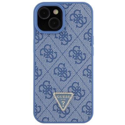 4. Guess GUHCP15SP4TDSCPB iPhone 15 6.1" blue/blue hardcase Crossbody 4G Metal Logo
