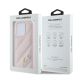 8. Karl Lagerfeld Diagonal Quilted Script case for iPhone 15 Pro Max - pink