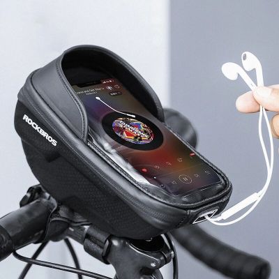 3. Rockbros Handlebar Phone Bag, Black