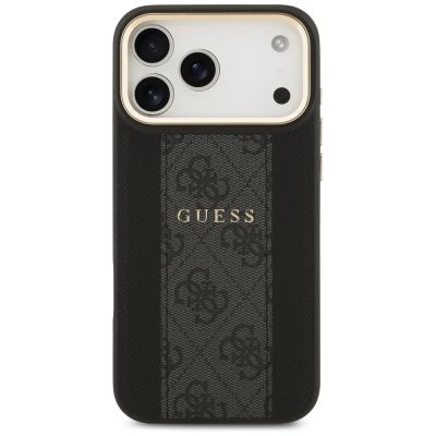 3. Guess 4G Stripe MagSafe case for iPhone 17 Pro Max - black