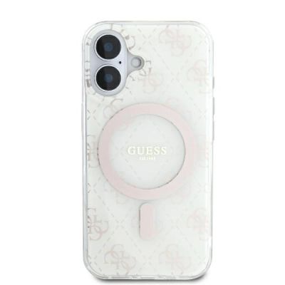 3. Guess IML 4G Background MagSafe Case for iPhone 16 Plus - White
