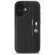 3. BMW M Perforated Tricolor Detail Line iPhone 16 Case - Black