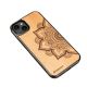 2. Bewood Mandala Apple Tree Wooden Case for iPhone 14 Plus - Light Brown
