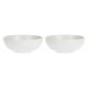 Set of 2 Momenti Salad Bowls - White, 22 cm
