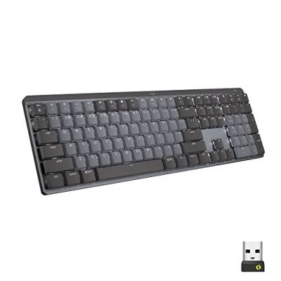 8. Logitech MX Mechanical Keyboard Office RF Wireless + Bluetooth QWERTZ German Graphite, Gray