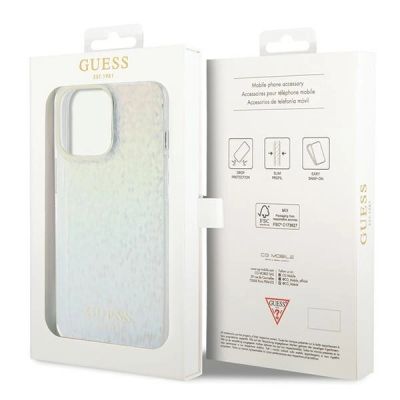 8. Guess IML Faceted Mirror Disco Iridescent case for iPhone 15 Pro Max - multicolored