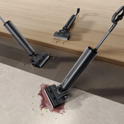 8. UWANT D600 upright vacuum cleaner with wet and dry mopping function - black