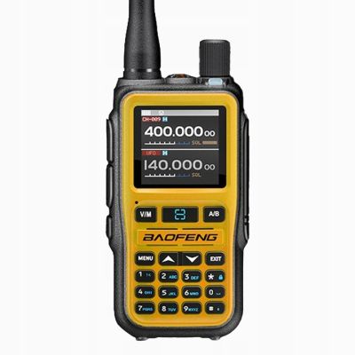 Baofeng UV-5R EU MINI USB-C Bluetooth VHF UHF Air Band Radio Orange (15cm antenna)