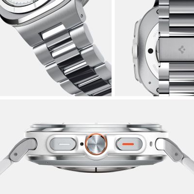 9. Spigen Modern Fit Band Bracelet for Samsung Galaxy Watch Ultra 47mm - Silver