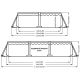 4. RECTANGULAR FRAME POOL 300x207x66CM 17771V01