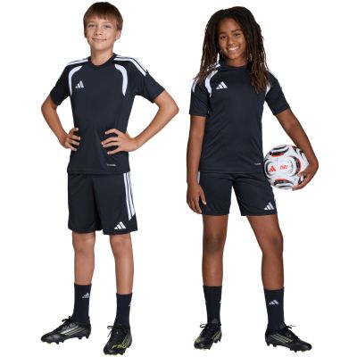 13. adidas Tiro 26 League Training Kids Shorts Black and White JY7147