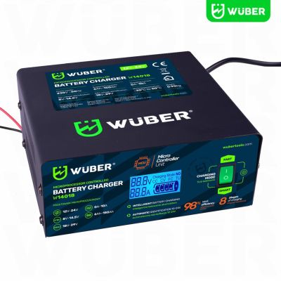 6. Microprocessor car battery charger 10A 6-150 Ah 2-24 V W14018 WUBER