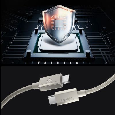 4. Spigen Essential EB6015CC USB-C Cable 60W 150 cm - Titanium