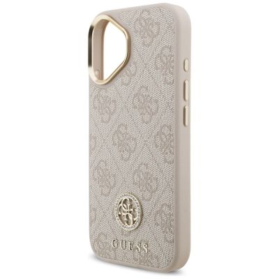 6. Guess 4G Strass Logo MagSafe Case for iPhone 17 - Pink